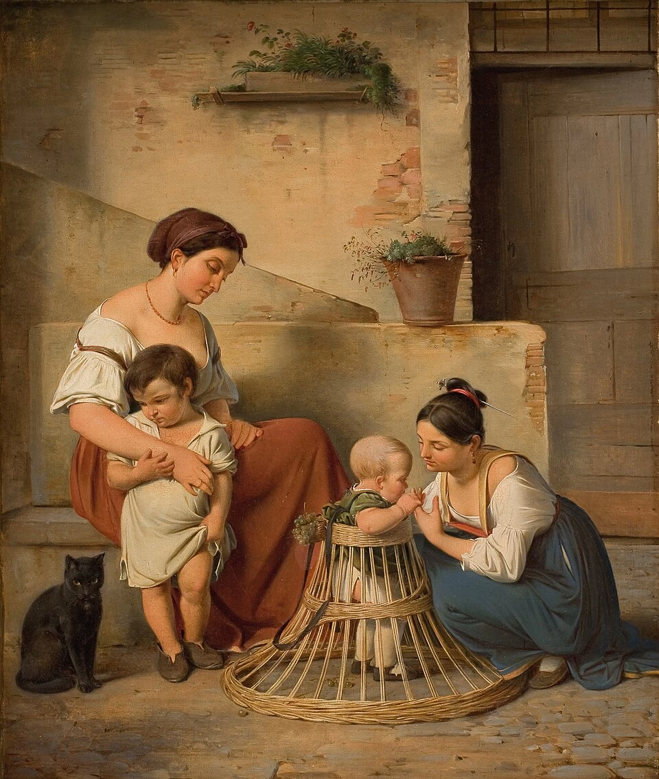 Una scena di strada romana - Statens Museum for Kunst